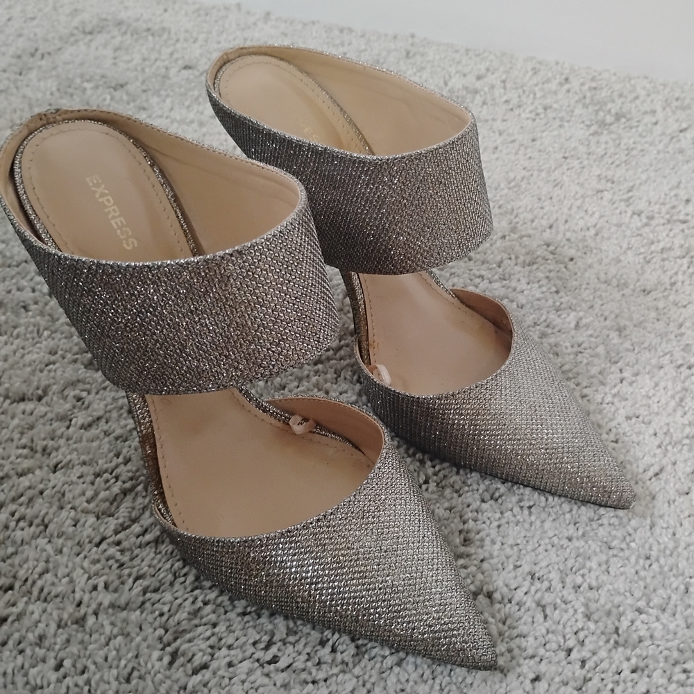 Express Metallic Women's Heels